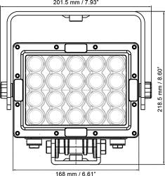 VISION X Lighting - Vision X RIPPER XTREME PRIME INDUSTRIAL LIGHT 20 LEDS 10, 25, 30/65 (Elliptical), 40, 60 or 90 Beam   -MIL-RXP20 - Image 2