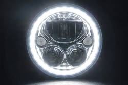 VISION X Lighting - VISION X | VX 7" ROUND SEALED LED HEADLIGHTS FOR JEEP JK *Select Chrome or Black Chrome*  DOT APPROVED - XIL-7RDBKITJK, XIL-7RDKITJK - Image 5