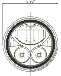 VISION X Lighting - VISION X | VX 7" ROUND SEALED LED HEADLIGHTS FOR JEEP JK *Select Chrome or Black Chrome*  DOT APPROVED - XIL-7RDBKITJK, XIL-7RDKITJK - Image 8