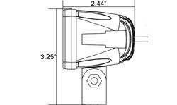 VISION X Lighting - Vision X 2" SOLSTICE SOLO BLACK 10W LED 10, 30, 60 OR ELLIPTICAL      -XIL-S - Image 3