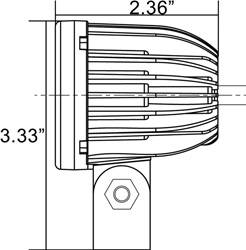 VISION X Lighting - Vision X 2" SOLSTICE SOLO PRIME BLACK 10W LED 10, 20 or 40 Degree      -XIL-SP - Image 5