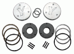 Differential & Axle - Locking Hubs / Drive Flanges - Yukon Gear & Axle - Yukon hardcore drive flange kit for Dana 60, 35 spline outer stubs. Non-engraved caps.