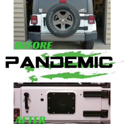 Pandemic - Pandemic Spare Tire Carrier Delete Plate (Aluminum) For Jeep Wrangler JK & JKU 07-18 - PAN-5005 - Image 3