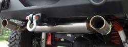 Rugged Ridge - Cat Back Exhaust Kit, Stainless Steel W/ Dual Outlet, Rugged Ridge, Jeep Wrangler JK 3.8L 07-15 2-Door Or 4 Door   -17606.75 - Image 3