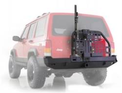 Smittybilt - XRC Rear Bumper W/Hitch and Tire Carrier 84-01 Cherokee XJ Black Textured Smittybilt - Image 6