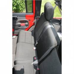 Seat Cover Rear 2-Door Jeep Wrangler JK 07-15 Black   -13265.01