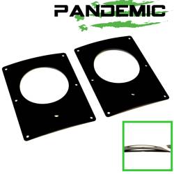 Pandemic - COMPLETE LED Tail Light Conversion KIT - FLUSH MOUNT 4" ROUND W/ CLEAR LENSE & RED DIODES - For Jeep Wrangler JK 2007-2018 2 & 4 Door - PAN-5002 - Image 9