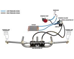 TRAIL-GEAR | ALL-PRO | LOW RANGE OFFROAD - TRAIL-GEAR Toyota Full Hydraulic Steering Kit (Choose Ram)    -130305,300678,300679 - Image 2