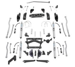 Suspension Lift Kits - Jeep Wrangler JK 07-18 - Rubicon Express - Rubicon Express Extreme-Duty 4-Link Long Arm Coilover Kit, for 07-16 Jeep Wrangler JK