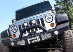 Smittybilt - Smittybilt XRC Atlas Front Bumper with Grill Guard and Fog Light Holes 07-18 Wrangler JK - Image 5