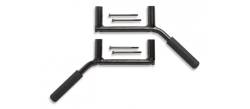 GraBars - Rear GraBars For 07-16 Jeep Wrangler JK 2 DOOR - (HARD MOUNT SOLID GRAB HANDLES)  -GB-1002 - Image 1