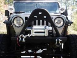 Smittybilt - SRC Front Stinger Bumper 87-06 Wrangler YJ,TJ,LJ Black Textured Smttybilt - Image 3