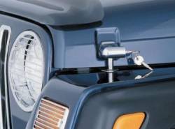 Smittybilt - Locking Hood Catch Kit 97-06 Wrangler TJ/LJ Chrome Smittybilt - Image 2