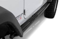 Smittybilt - SRC Classic Rock Rails 07-18 JK Wrangler 2 Door(Oem Style) W/ Step Black Textured Smittybilt - Image 1