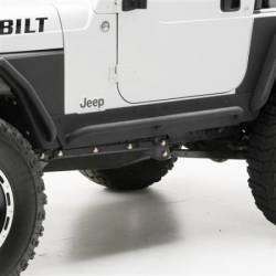 Smittybilt - XRC Rock Sliders W/Step 87-95 Wrangler YJ Black Textured Smittybilt - Image 1