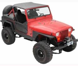Smittybilt - XRC Rock Sliders W/Step 87-95 Wrangler YJ Black Textured Smittybilt - Image 2