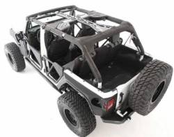 Smittybilt - SRC Cage Kit 6 Piece 10-Pres Wrangler JK 4 DR Gloss Black Smittybilt - Image 1