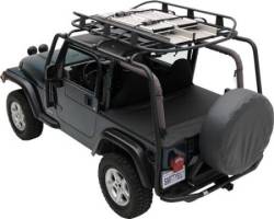 Smittybilt - SRC Roof Rack 07-Pres Wrangler JK 4 DR 300 Lb Rating Black Textured Smittybilt - 76717 - Image 1