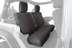 GEAR Seat Covers 08-12 Wrangler JK 4 DR Rear Custom Fit Black Smittybilt