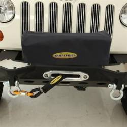 Smittybilt - Winch Cover 8K and Higher Winches Smittybilt Logo Black - Image 2