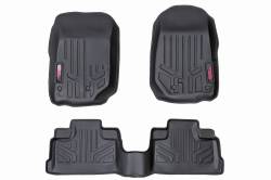 ROUGH COUNTRY FLOOR MATS FR & RR | 4 DOOR | JEEP WRANGLER JK 2WD/4WD (07-13)