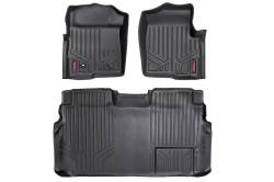 ROUGH COUNTRY FLOOR MATS FR & RR | 1 RET HOOK | FORD F-150 2WD/4WD (2009-2012)