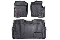 ROUGH COUNTRY FLOOR MATS FR & RR | 1 RET HOOK | FORD F-150 2WD/4WD (2009-2012)