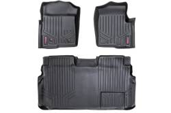 Rough Country - ROUGH COUNTRY FLOOR MATS FR & RR | 2 RET HOOK | FORD F-150 2WD/4WD (2011-2014) - Image 1