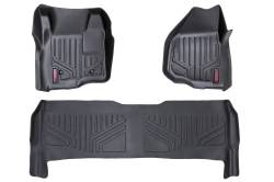 ROUGH COUNTRY FLOOR MATS FR & RR | DEPRESSED PEDAL | FORD SUPER DUTY (11-16)