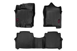 ROUGH COUNTRY FLOOR MATS NISSAN TITAN (17-21)/TITAN XD (16-21) CREW CAB