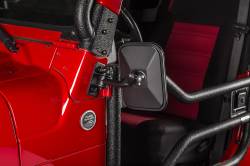 Rugged Ridge - STUBBY TRAIL MIRROR, RECTANGULAR PAIR, TXT BLK; 97-17 JEEP WRANGLER TJ / JK - 11025.22 - Image 2