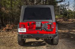 Rugged Ridge - Rugged Ridge SPARTACUS HD TIRE CARRIER, HINGE CASTING; 97-06 JEEP WRANGLER TJ - 11546.61 - Image 4