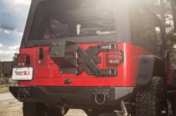 Rugged Ridge - Rugged Ridge SPARTACUS HD TIRE CARRIER, HINGE CASTING; 97-06 JEEP WRANGLER TJ - 11546.61 - Image 6