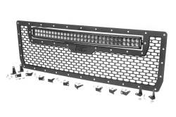 Rough Country GMC MESH GRILLE W/30IN DUAL ROW BLACK SERIES LED (14-15 SIERRA 1500) - 70190 