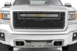 Rough Country - Rough Country GMC MESH GRILLE W/30IN DUAL ROW BLACK SERIES LED (14-15 SIERRA 1500) - 70190 - Image 2