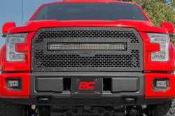 Rough Country - Rough Country FORD MESH GRILLE W/30IN DUAL ROW BLACK SERIES LED (15-17 F-150) - 70193 - Image 5