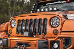 Rugged Ridge - Rugged Ridge GRILLE INSERTS, MESH, BLACK; 07-17 JEEP WRANGLER JK - 11306.31 - Image 4