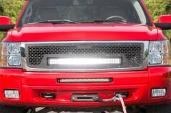 Rough Country - Rough Country CHEVROLET MESH GRILLE W/30IN DUAL ROW BLACK SERIES LED (07-13 SILVERADO 1500) - 70196 - Image 2