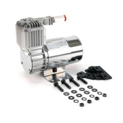 VIAIR 100C Chrome Compressor Kit w/ Omega Mounting Bracket (12V, CE, 15% Duty, Sealed) - 10016