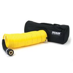 On Board Air & Co2 - Air Hoses - VIAIR - Viair 30 Ft. Extension Coil Hose (Closed-ended 1/4" Quick Coupler & Stud) - 00030