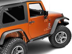 XRC Rock Sliders 07-2017 Jeep Wrangler JK 2 Door W/ Step Black Textured By Smittybilt