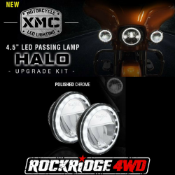 VISION X Lighting - Vision X XMC 4.5" LED PASSING LAMP HALO UPGRADE KIT *Select Color* Motorcycle - XMC-45RDHBKIT, XMC-45RDHKIT - Image 1