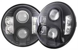 Pro Comp Explorer Lighting 7 Inch Round LED Headlamp Replacement - Pair (Clear) | NEW PRODUCTION - 76402P