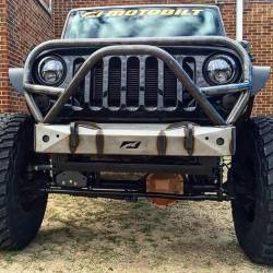 MOTOBILT JK STUBBY FRONT BUMPER WITH GRILL HOOP / STINGER - MB1006-L