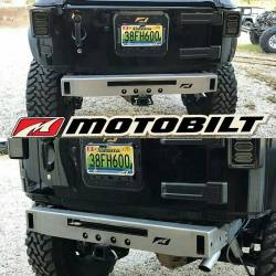 Motobilt - MOTOBILT JEEP JK MICRO REAR BUMPER WITH LIGHT BAR CUT-OUT - MB1039 - Image 1