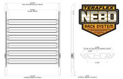 TeraFlex - TERAFLEX JK Nebo Roof Rack Cargo Slat Kit - Black - 4722060 - Image 3