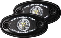 Rigid Industries 482093 A-Series Cool White High Strength LED Light with Frame, (Set of 2)