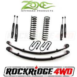 Zone Offroad 3" Jeep Cherokee XJ 84-01 Suspension Lift Kit with Rear Leaf Springs By Zone Offroad  - J21N / J22N