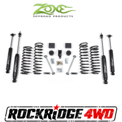 Jeep JK Wrangler 07-18 - Zone Offroad Products - Zone Offroad - Zone Offroad 3" Jeep Wrangler JK 2 Door/4 Door/Rubicon 07-18 Suspension System Lift Kit - J12N / J13N
