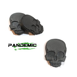 Pandemic Jeep JK Tailgate Plugs -SKULL - Pair - PAN-P-2